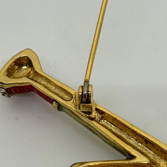 Metropolitan Museum of Art Brooch, inspired by Faberge's Watering Can Red Handle - Picture 11 of 15